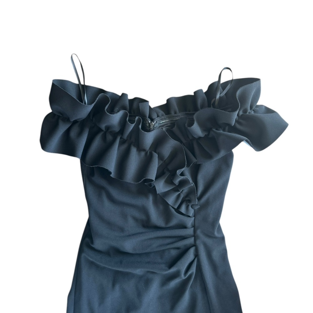 Xscape Evenings Ruffle Off the Shoulder - Picture 4 of 7